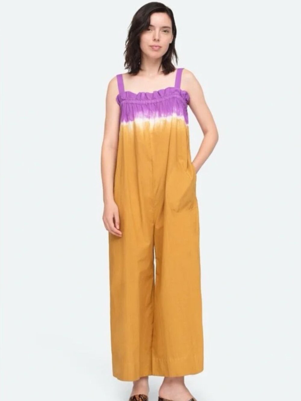Sea New York Color-Block Cotton Jumpsuit